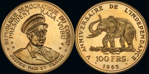 1965 100 Franc Gold Proof - TYPE 1